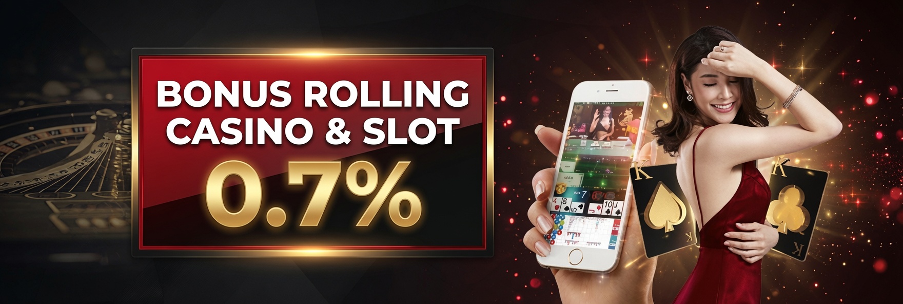 BONUS ROLLINGAN CASINO & SLOT 0.7%